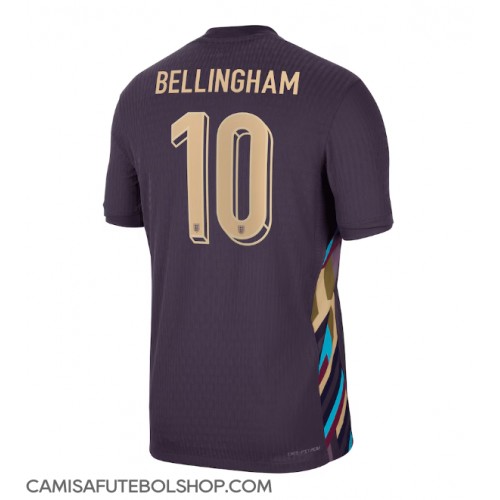 Camisa de time de futebol Inglaterra Jude Bellingham #10 Replicas 2º Equipamento Europeu 2024 Manga Curta